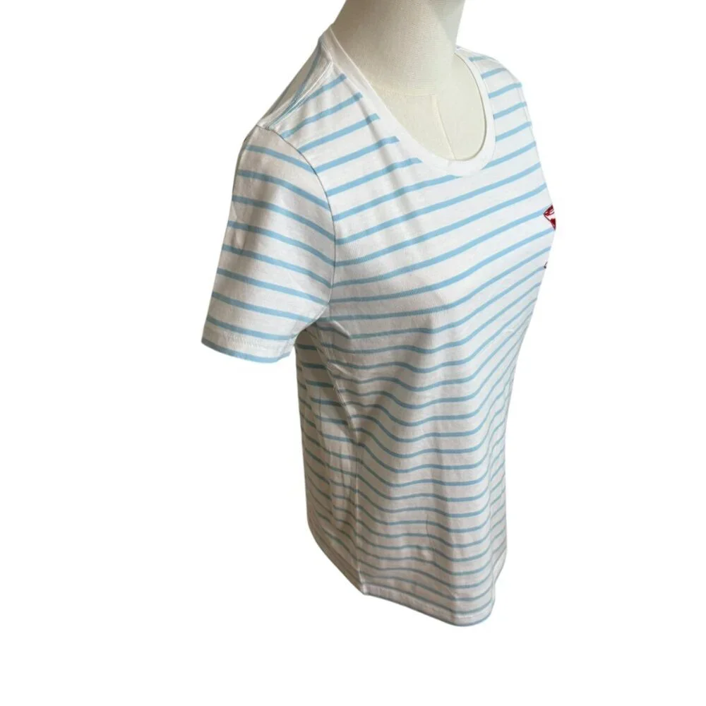 NWT Short-sleeve striped martini graphic tee.  Collector Tee. J.Crew